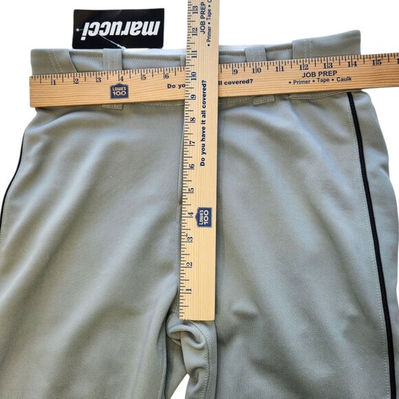 Marucci Gray Baseball Pants Youth XXL Tapered Double Knit Piped Black NWT - Picture 7 of 10